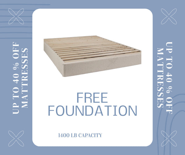 Eco friendly slatted wood foundation for Organic Latex mattress