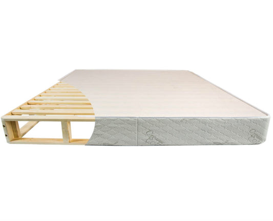 Latex mattress wood foundation 