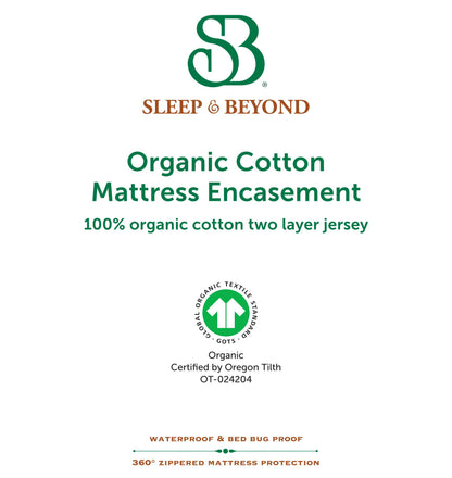 Organic Cotton Waterproof Mattress Encasement