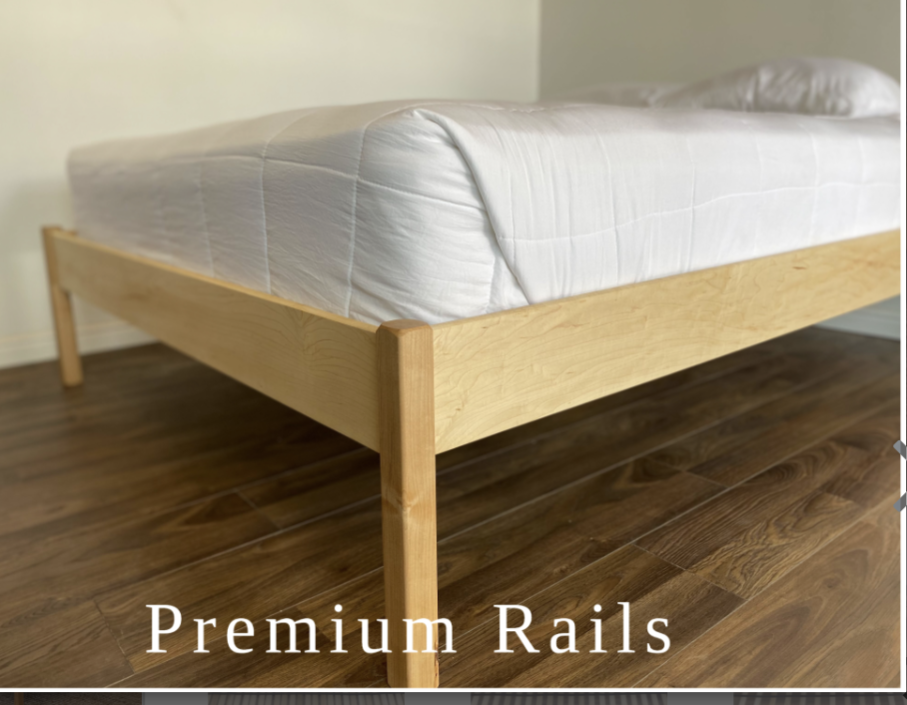 Platform Bed Frame |Pecos Lite | Solid Maple Wood