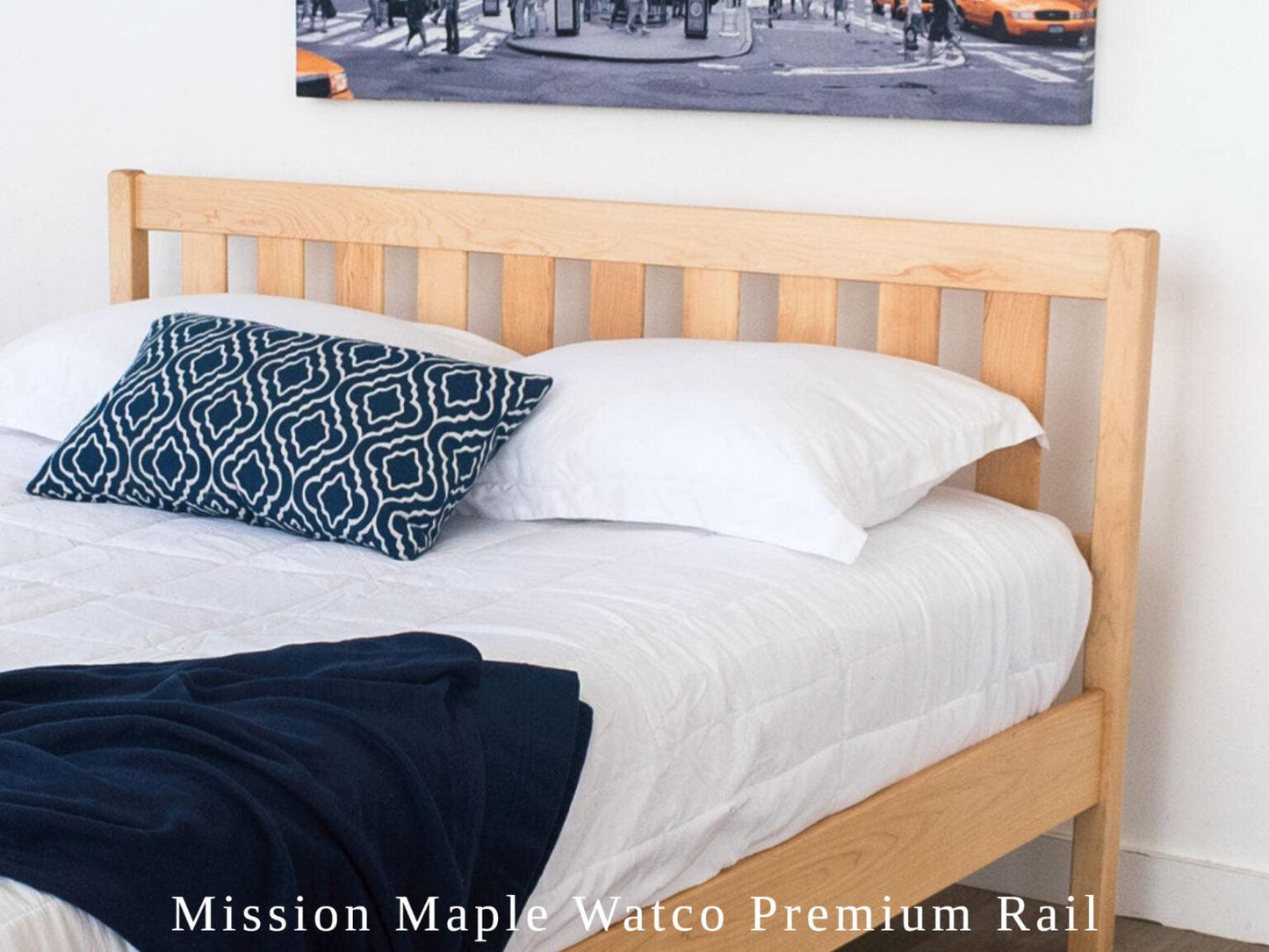 Platform Bed Frame - Solid Wood | Mission - Bio-Beds Plus